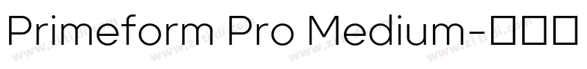 Primeform Pro Medium字体转换